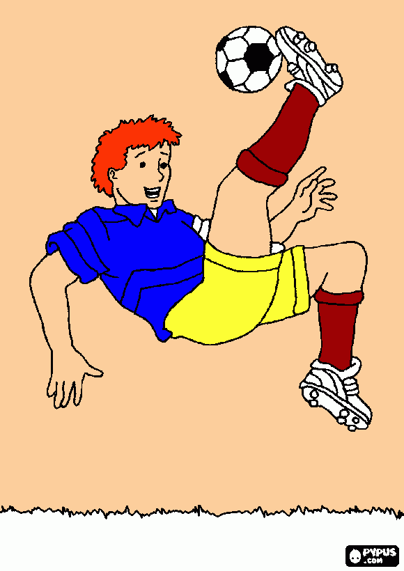 Jogado brasilero para colorir e imprimir