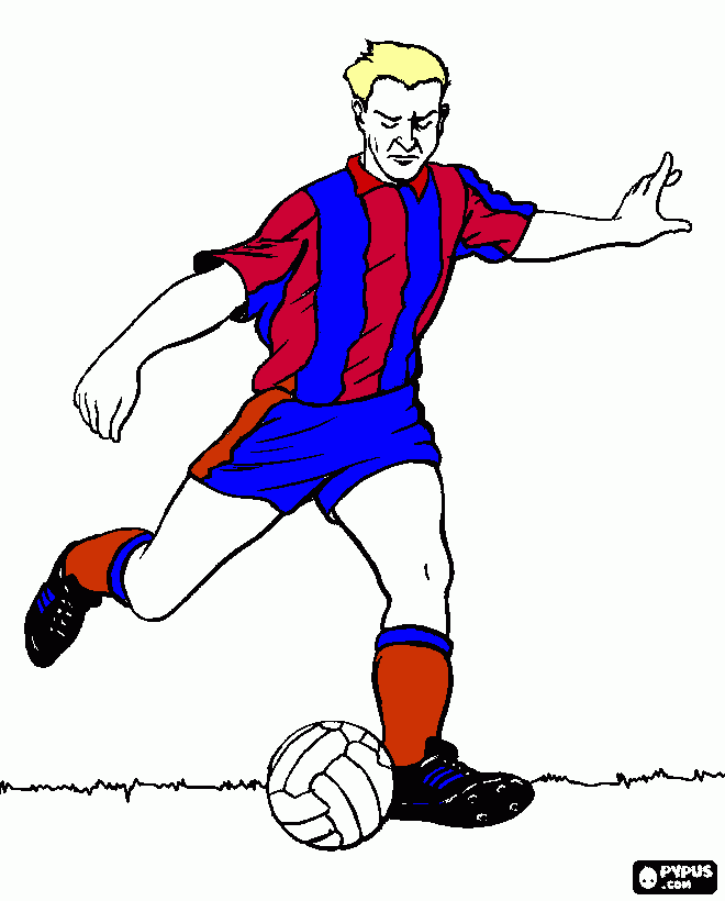 jogador de futebol para colorir e imprimir