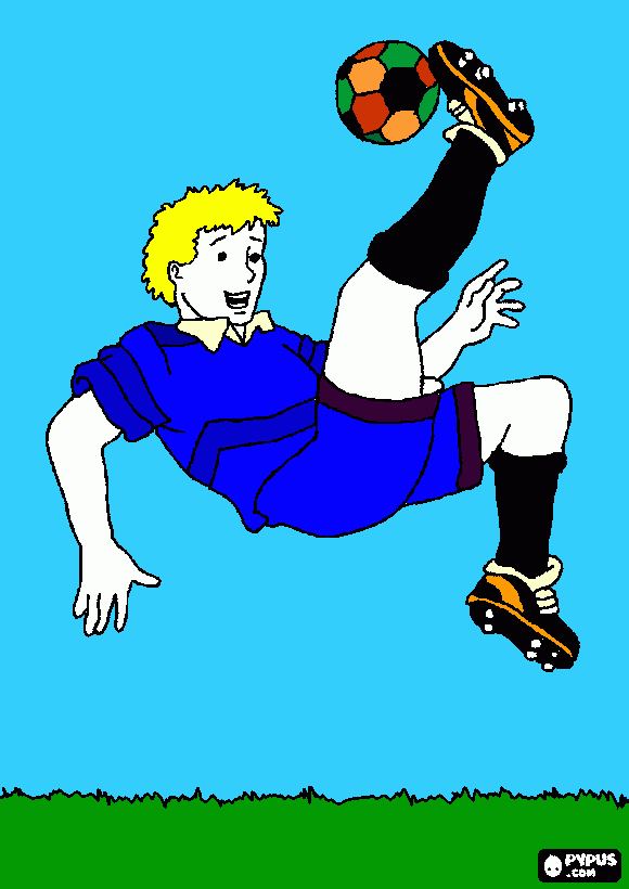 jogador futeol para colorir e imprimir