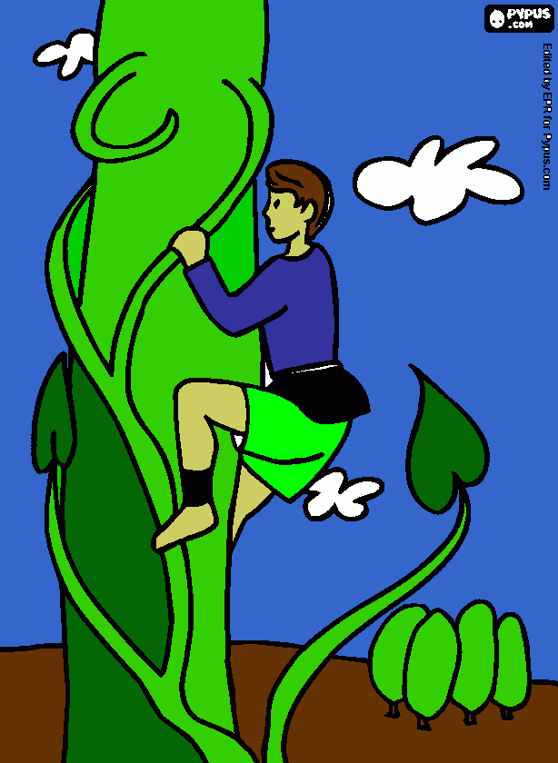 joão e o pé de fejão para colorir e imprimir