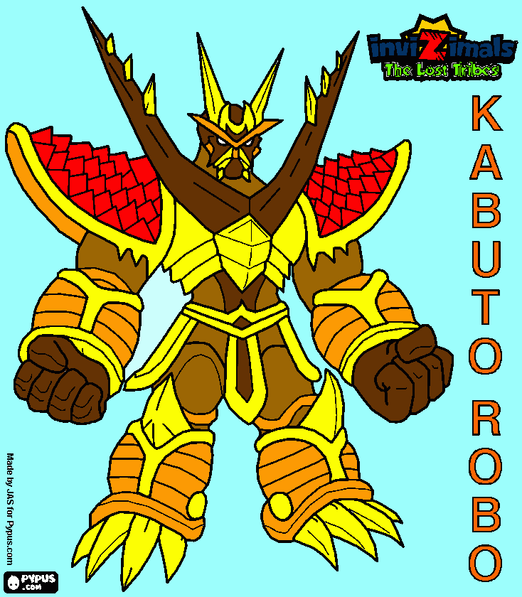 kabuto robo para colorir e imprimir