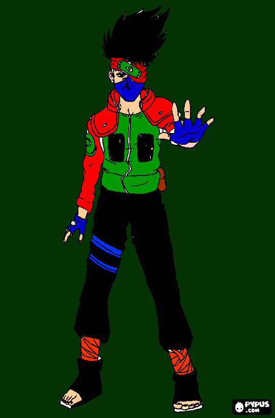 kakashi fodão para colorir e imprimir