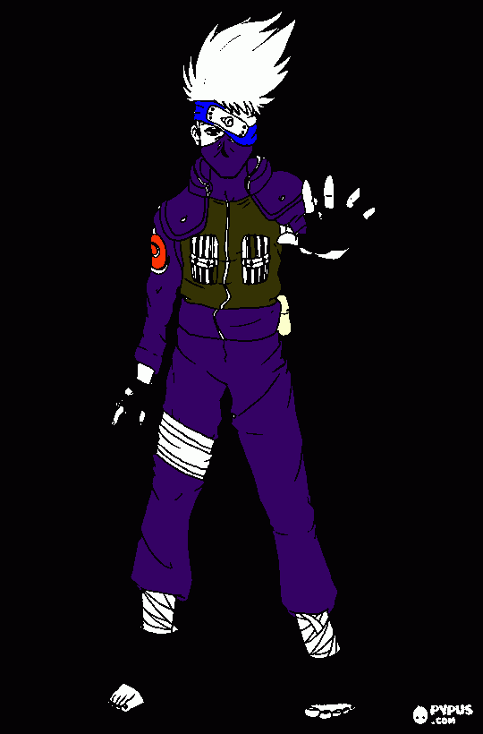 kakashi hataki para colorir e imprimir