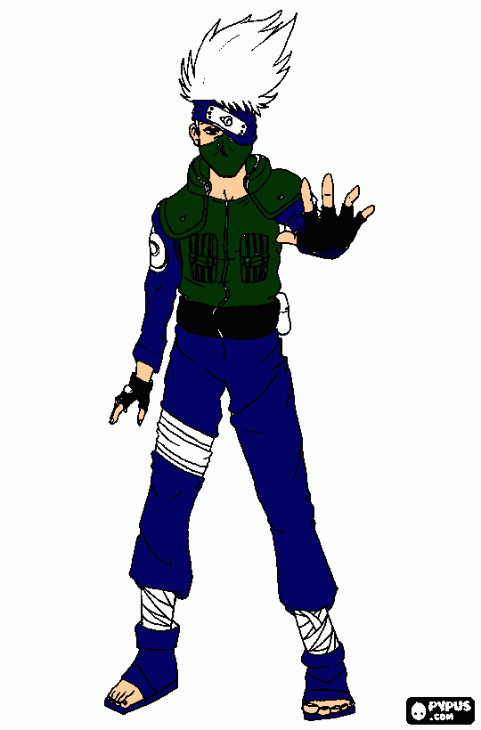 kakashi sensei para imprimir , desenho kakashi sensei