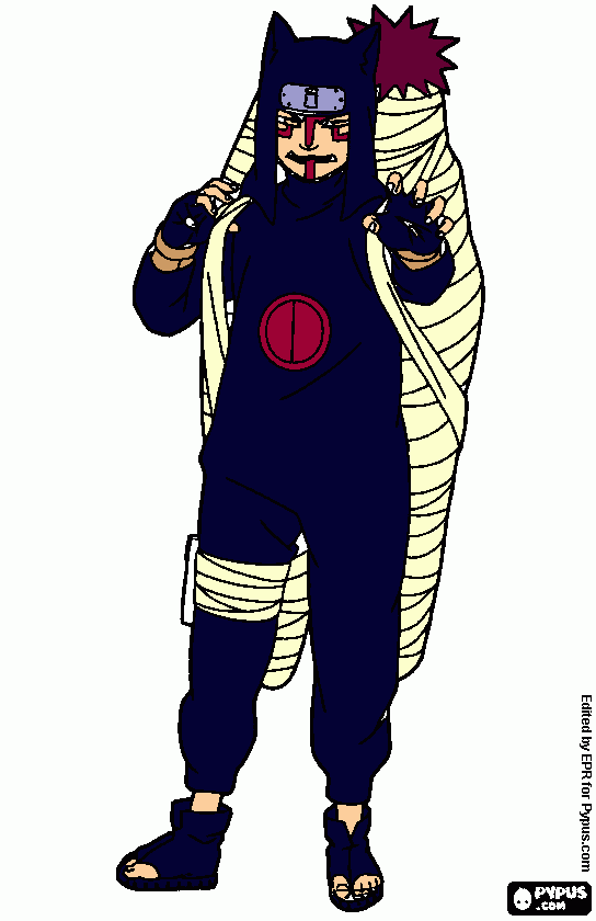 kankuro para colorir e imprimir