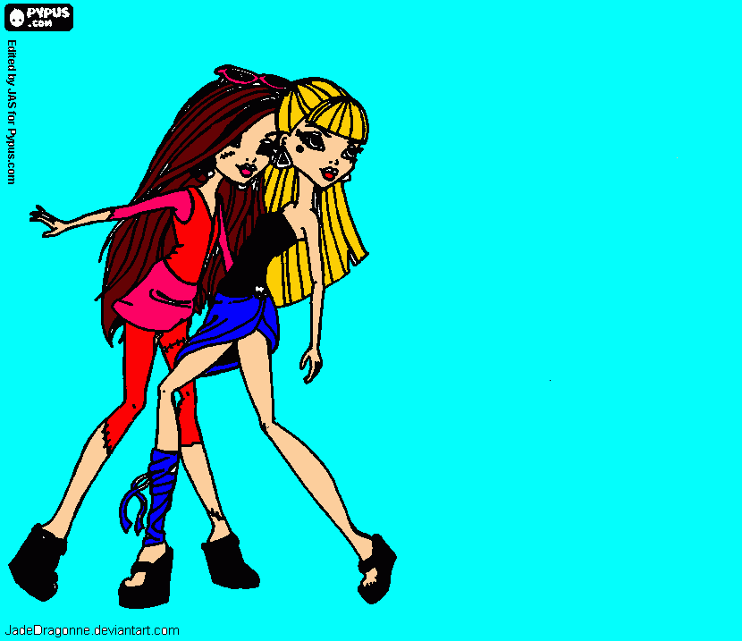  kathelen e joelma do calypso para colorir e imprimir