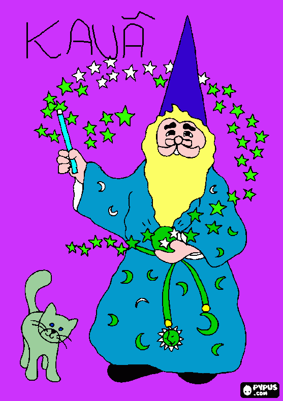 kaua para colorir e imprimir