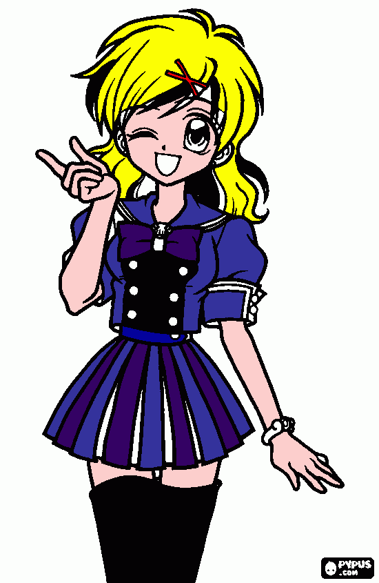 kawai para colorir e imprimir