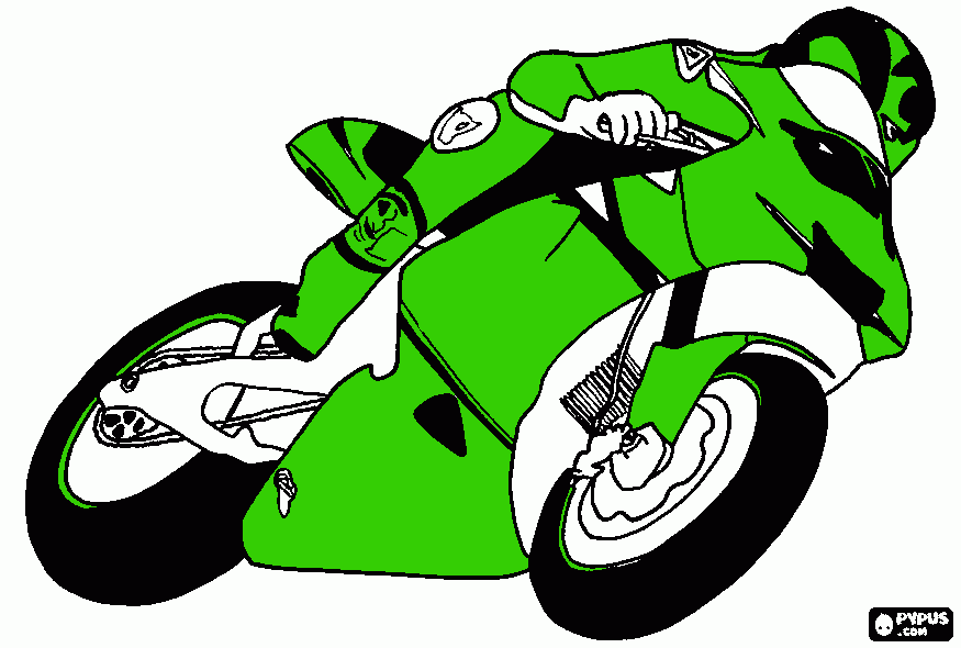 kawasaki ninja para colorir e imprimir