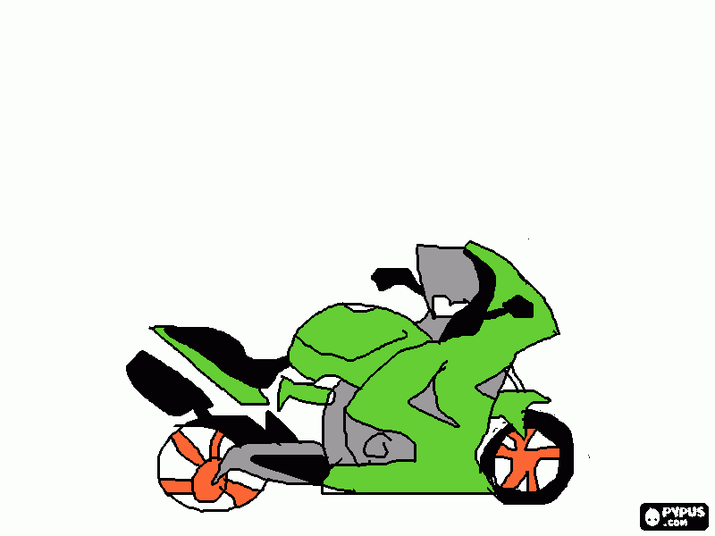 KAWAZAKI NINJA 250 para colorir e imprimir