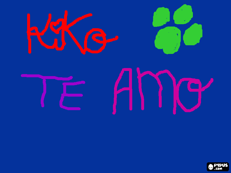 kiko te amo para colorir e imprimir