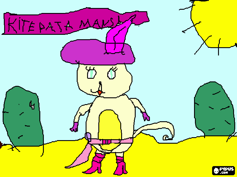 kite pata mansa no deserto para colorir e imprimir