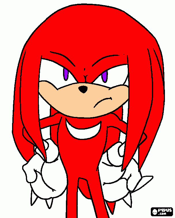 knuckle para colorir e imprimir