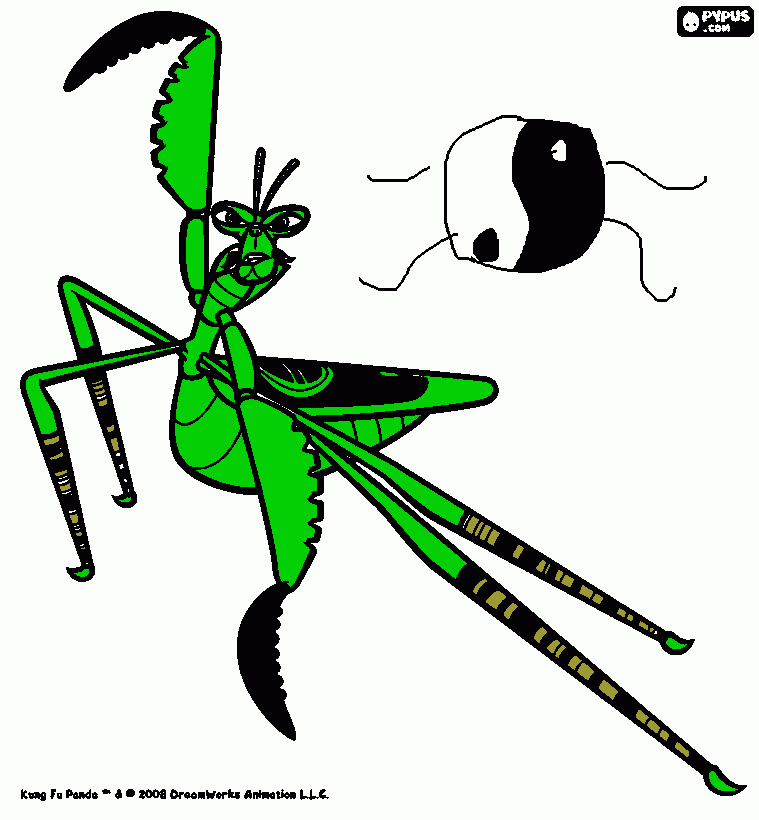 kogui fu panda para colorir e imprimir