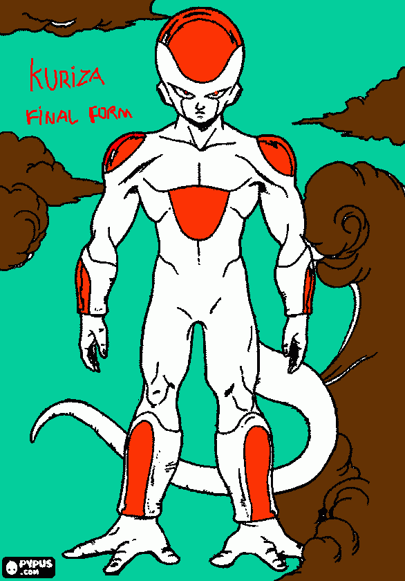 kuriza final form para colorir e imprimir