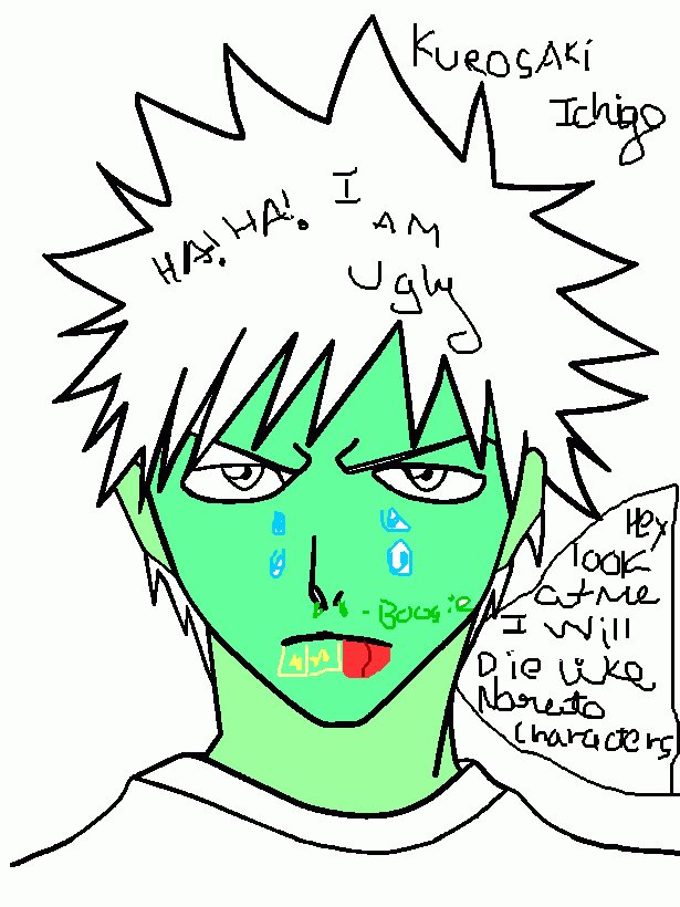 KUROSAKI ICHIGO para colorir e imprimir