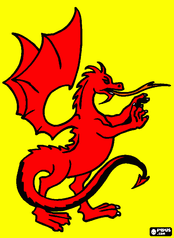 L-DRAGO para colorir e imprimir