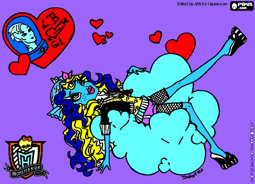 lagoona blue para colorir e imprimir