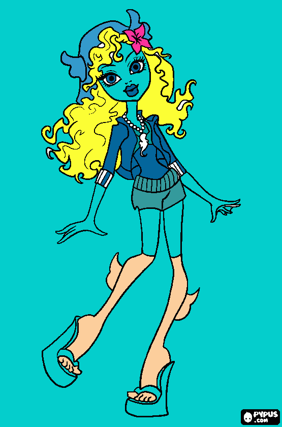 lagoona  blue para colorir e imprimir