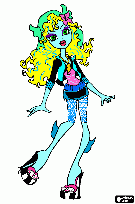 laguna monster high  para colorir e imprimir