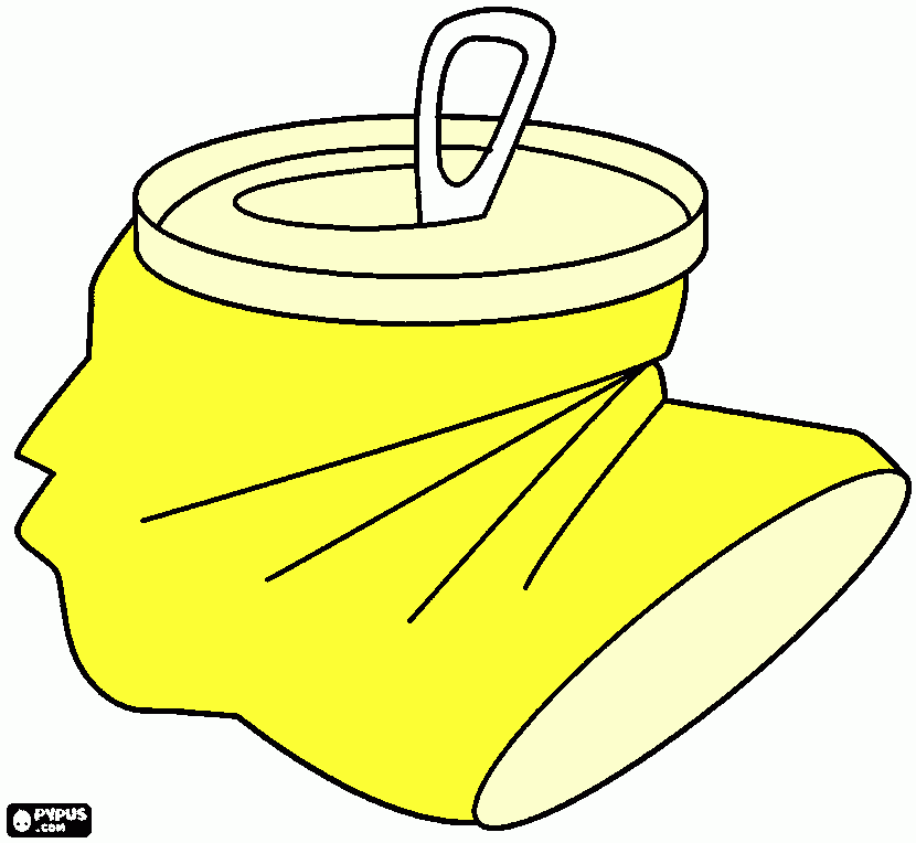 lata de cerveja para colorir e imprimir