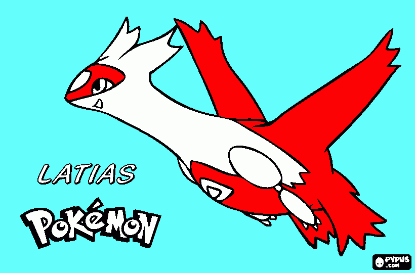 latias para colorir e imprimir