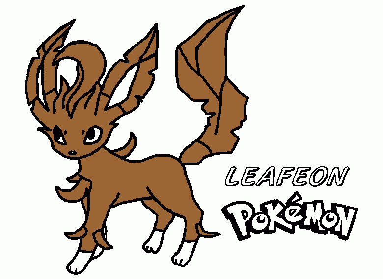 leafeon para colorir e imprimir