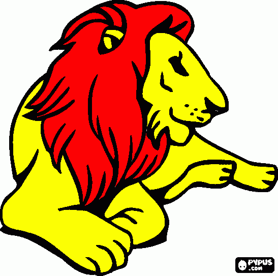 leao africano para colorir e imprimir