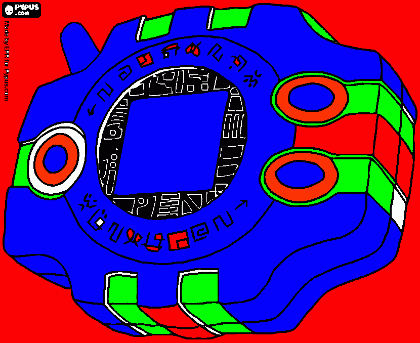 legal colorido e feito por um fanatico por digimon para colorir e imprimir