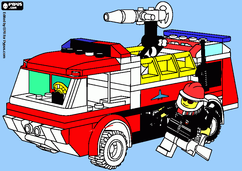 lego pintado pelo joão para colorir e imprimir