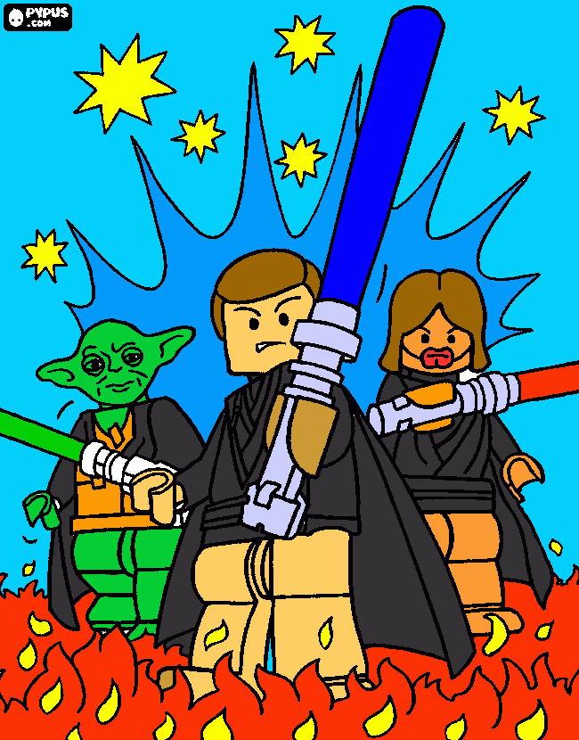lego star wors para colorir e imprimir