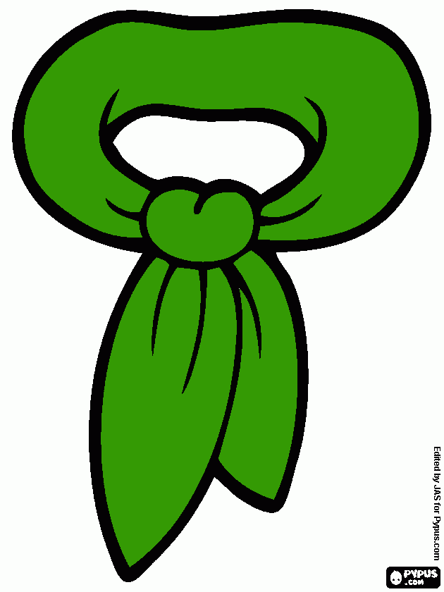 lenco verde para colorir e imprimir