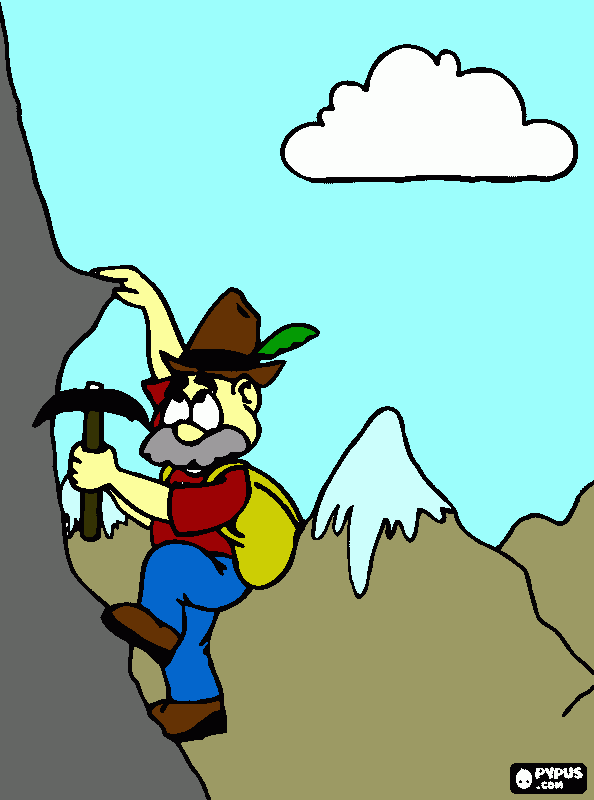 lenhador para colorir e imprimir