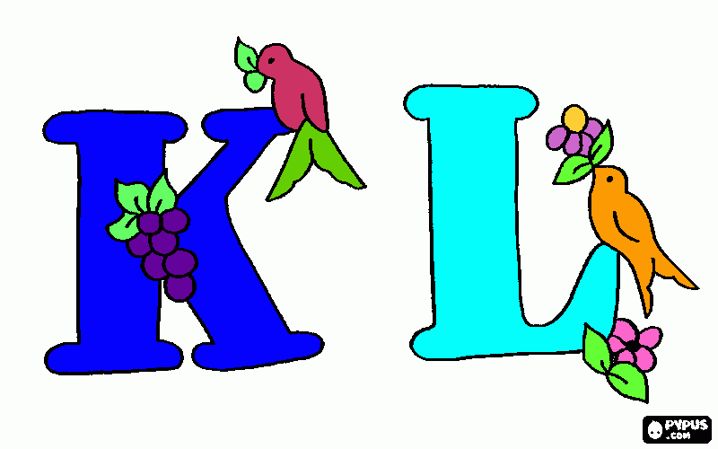 letras decoradas para colorir e imprimir