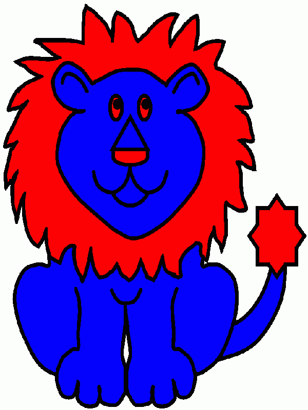 leão da tuf para colorir e imprimir