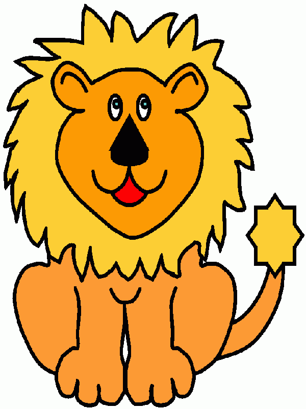 Leão Monte Sinai para colorir e imprimir