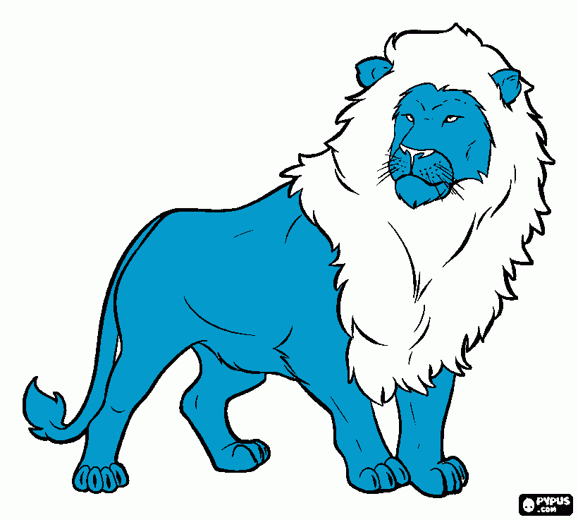 Leão Paysandu para colorir e imprimir