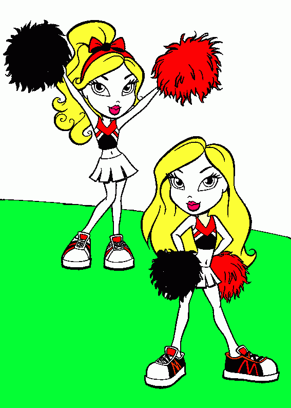 lider de torcida para colorir e imprimir