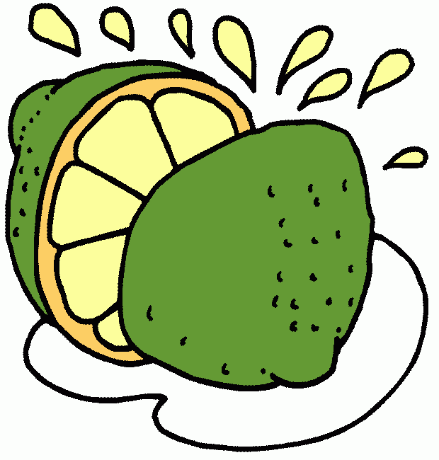 limão para colorir e imprimir