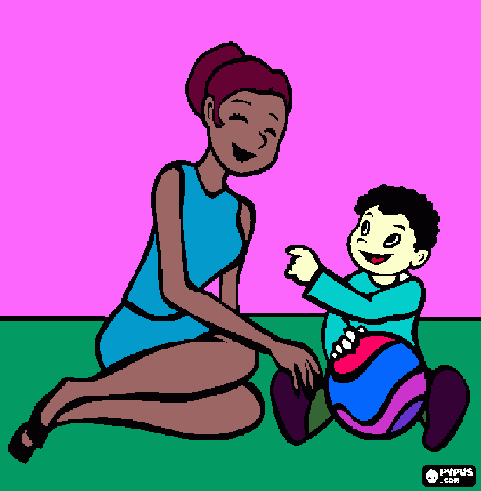 linda imagem de Dudu e aline para colorir e imprimir