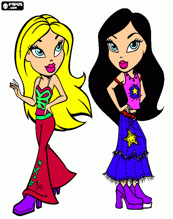 lindas e fashions para colorir e imprimir