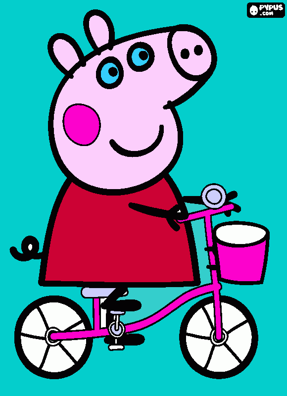 lindo desenho da peppa  para colorir e imprimir