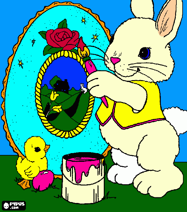 lindo eu adorei pintar isso na verdade só o coelho (kgb) para colorir e imprimir