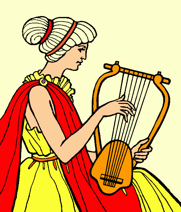 lira para colorir e imprimir