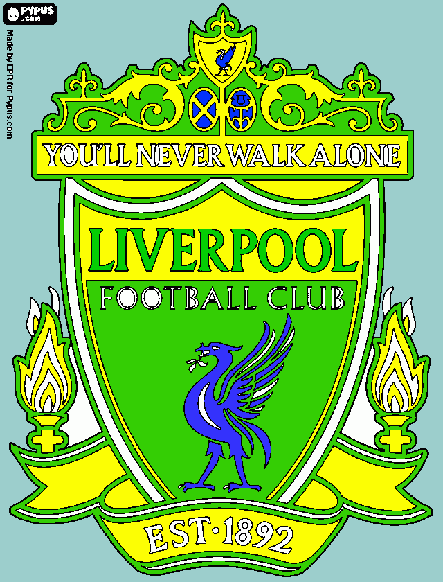 liverpool brasil para colorir e imprimir