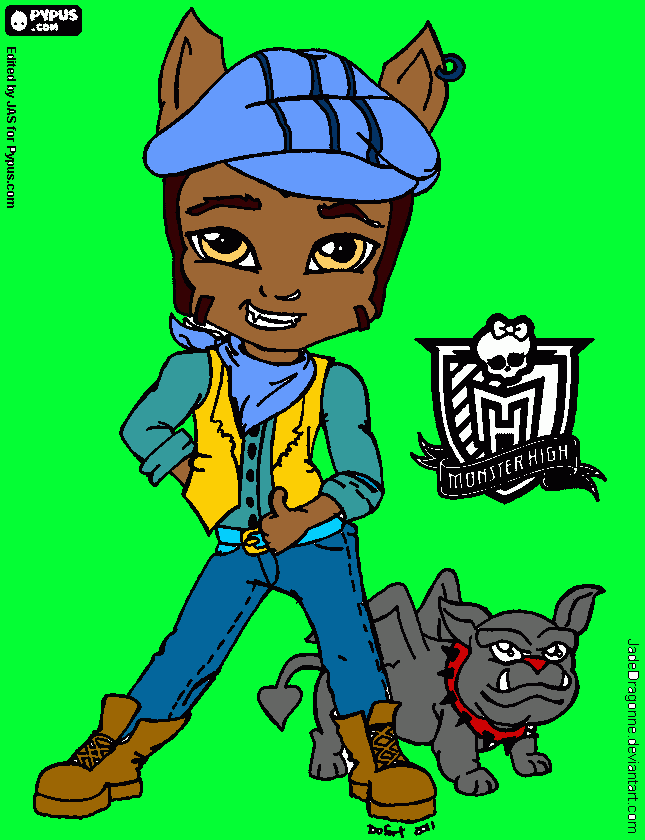 lobisomem uau au para colorir e imprimir