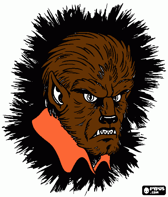 lobizomem para colorir e imprimir