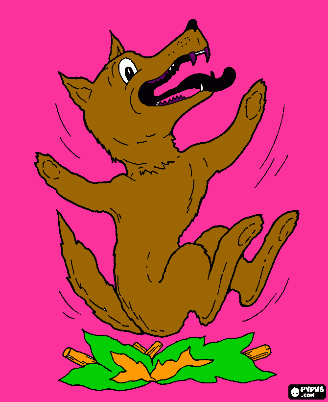 LOBO MAU !!!  para colorir e imprimir