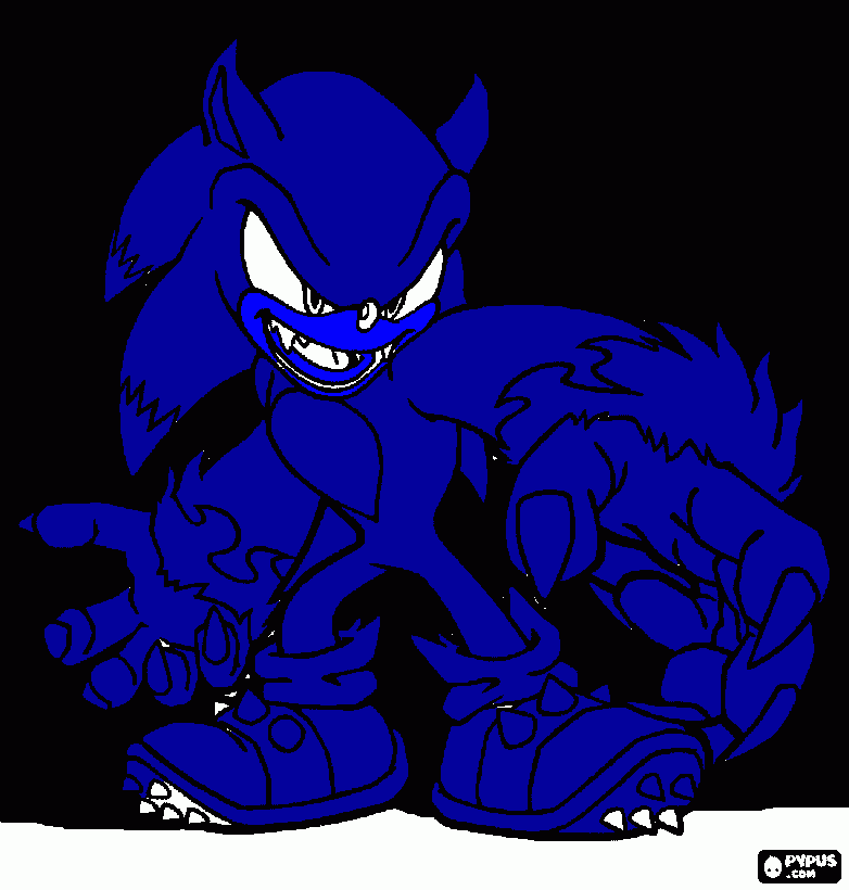 loboriso sonic para colorir e imprimir