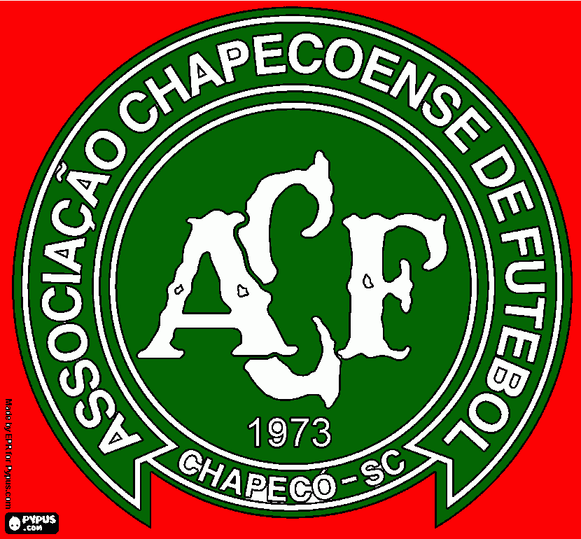 Logo Chape para colorir e imprimir
